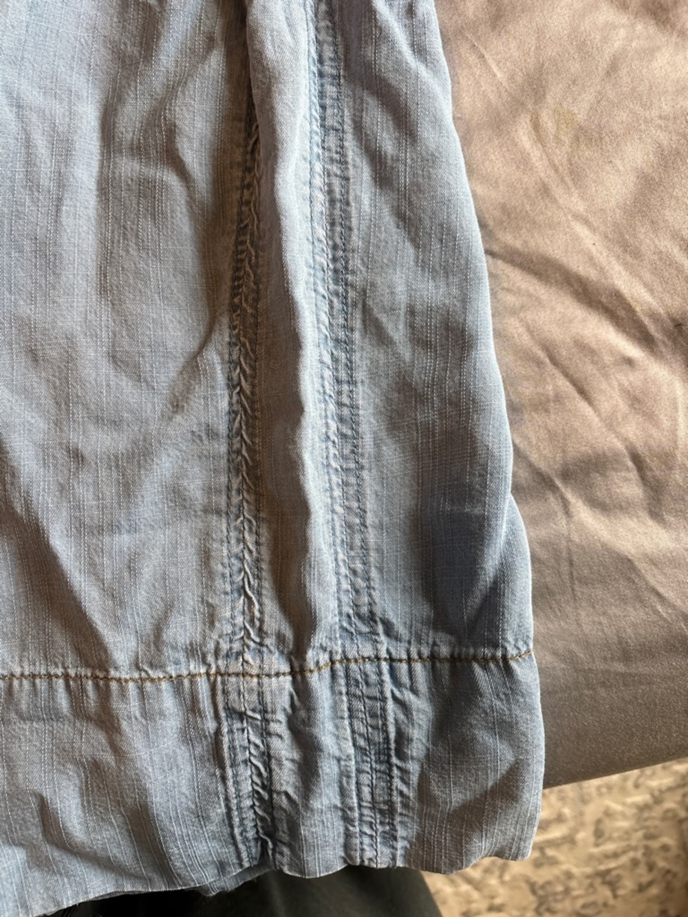 Philosophy Light Blue Chambray drawstring pants plus size 2X comfiest!
